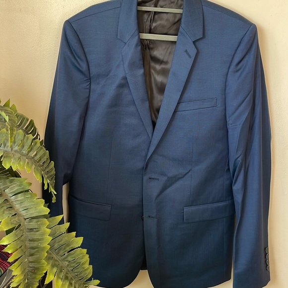 Sandro Paris Blue Blazer - Men's size 50Two-Button - Single-breasted Suit Jacket